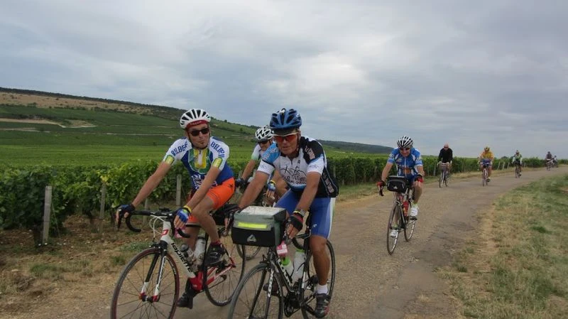 Un de nos cyclistes en plein effort à la semaine fédérale de Dijon