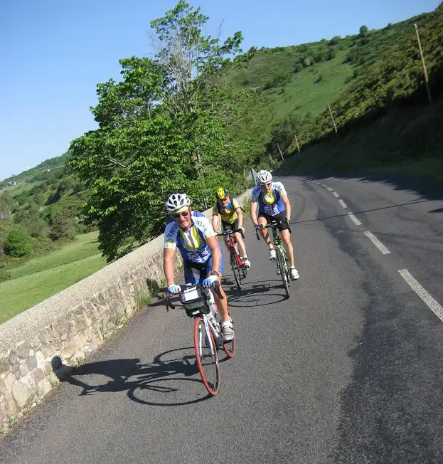 Cyclistes de Cyclobelbeuf sur les routes de Lozère