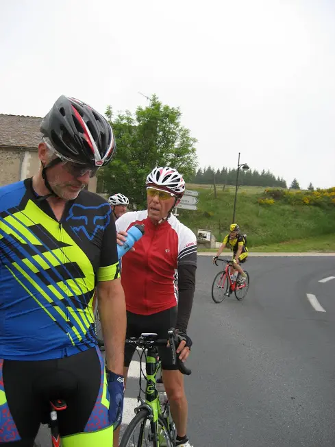 Cyclobelbeuf au sommet d'une côte de Lozère