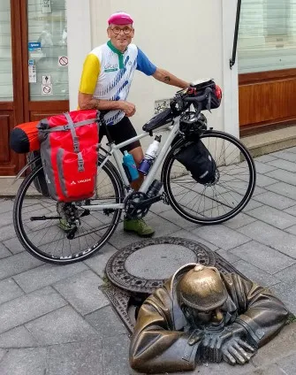 Notre cycliste à Bratislava